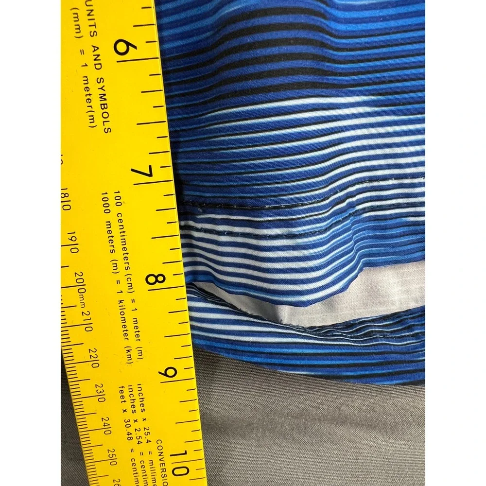 ZeroXposur Swim Trunks Mens XL Board Shorts Blue Wave Pattern Pocket Good